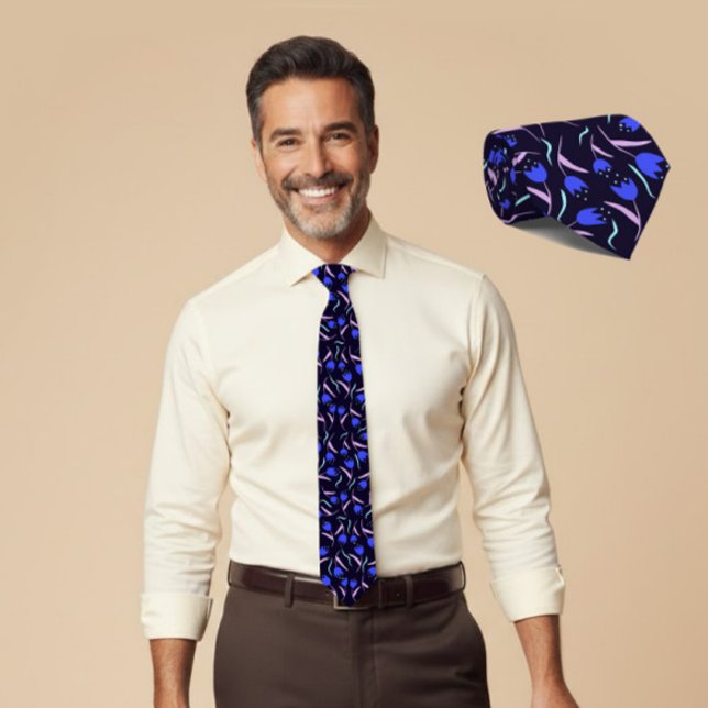 Corbata Colección de patrones florales de primavera (Subido por el creador)