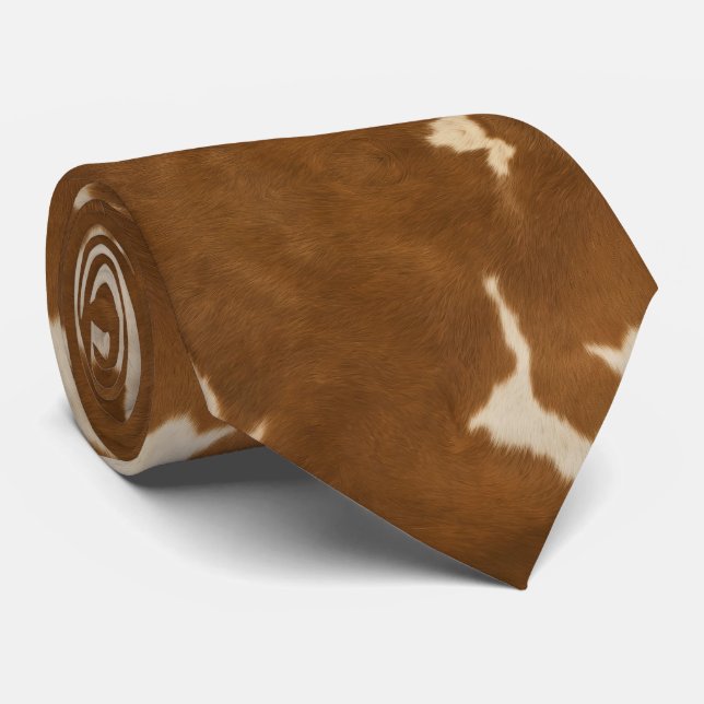 Corbata Colección elegante de cuero falso de vaca moderna (Enrollado)