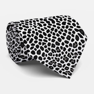 Corbata Colección elegante de Leopardo Blanco de lujo popu