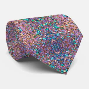 Corbata Colección holográfica opal moderna purpurina