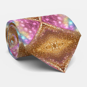 Corbata Colección holográfica popular de Opal purpurina