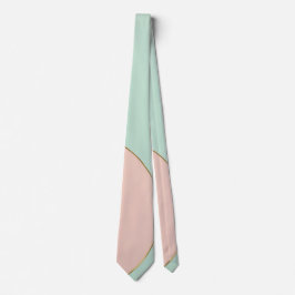 Corbata Colección Moderna Abstracta Rosa Claro Menta