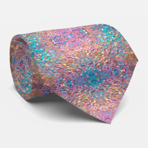 Corbata Colección moderna holográfica purpurina Opal