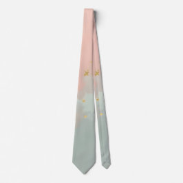 Corbata Colección Popular Abstracta Rosa Mint Blush