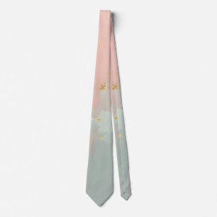Corbata Colección Popular Abstracta Rosa Mint Blush