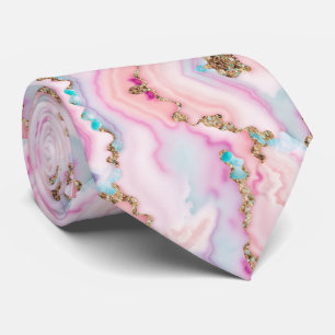 Corbata Colección popular de mármol rosa pálido rosa rosa