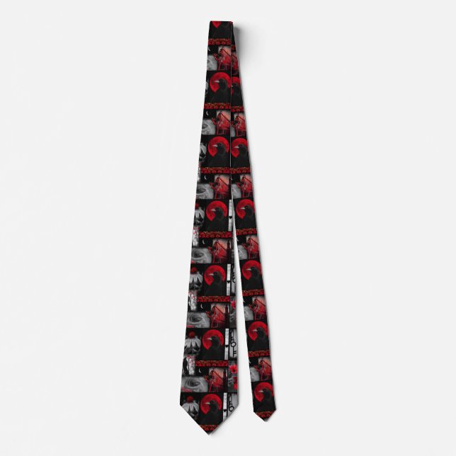 Corbata Colección Red And Black Crow (Anverso)