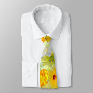 Corbata Colección Simple de Flores Amarillas para Padrinos