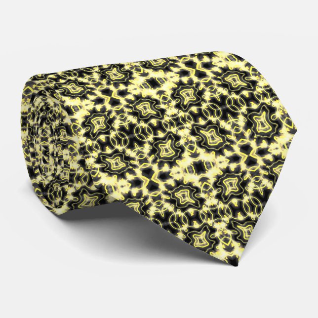 Corbata Colgar Ahí, Rótulo brillante, arte negro y amarill (Enrollado)