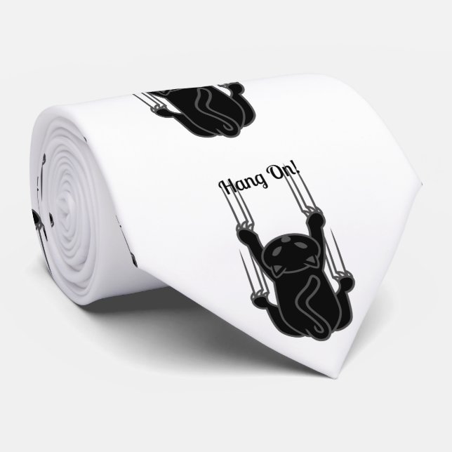 Corbata Colgar en gato negro Thunder_Cove (Enrollado)