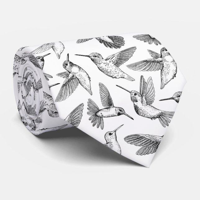 Corbata Colibríes (Enrollado)