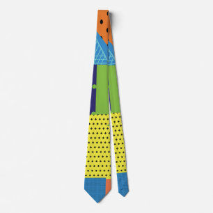 Corbata Collage Colorage Colorage Colorous Shapes Pattern