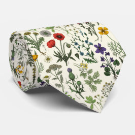 Corbata Collage de flores silvestres