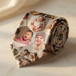 Corbata Collage de Fotos Personalizado