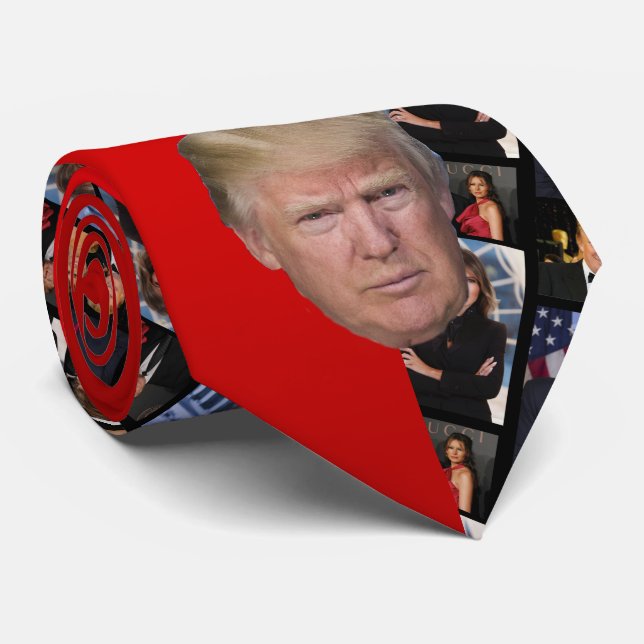 CORBATA COLLAGE DE TRUMP (Enrollado)