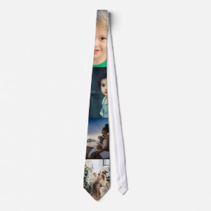 Corbata Collage personalizado de 4 fotos