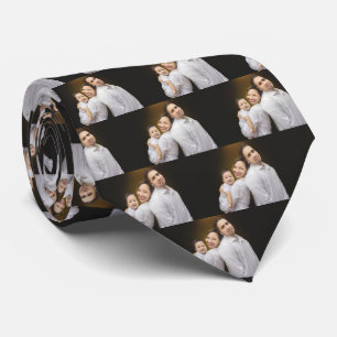 Corbata Collage personalizado de fotografía familiar