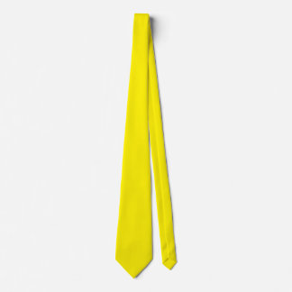 Corbata Color amarillo intenso