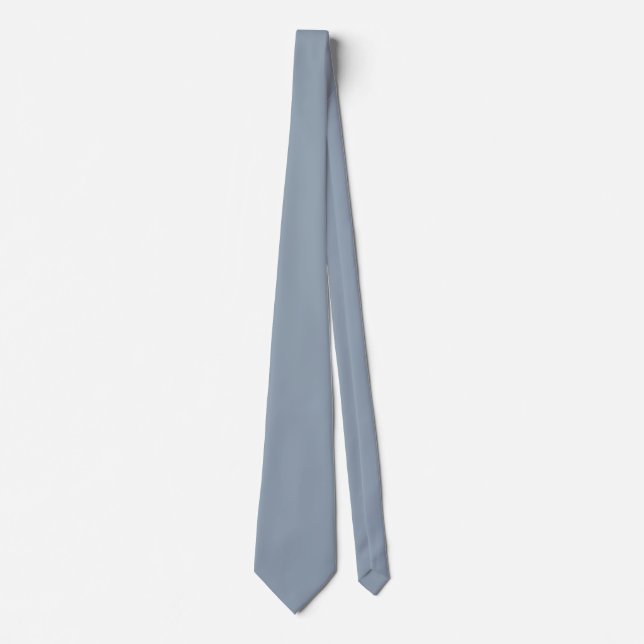 Corbata Color azul paloma polvoriento (Anverso)