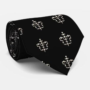 Corbata Color de fondo de PixDezines Fleur de lis/DIY