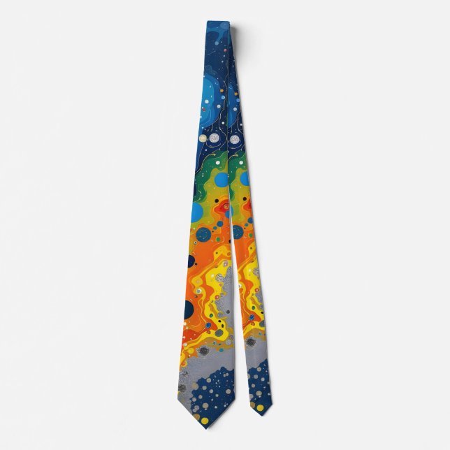 Corbata Color Drops Men's Necktie (Anverso)