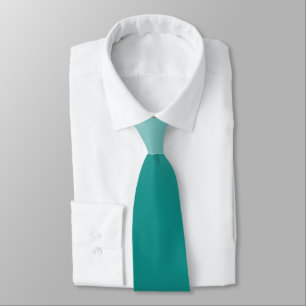 CORBATA COLOR GRADIENTE DE BRICOLAJE, VERDE CIÁN