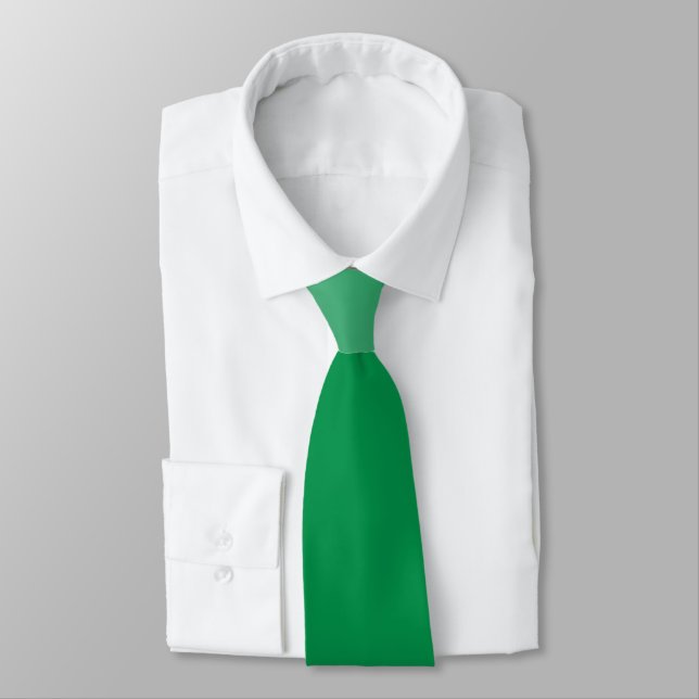 CORBATA COLOR GRADIENTE DE BRICOLAJE, VERDE, EMERALDA (Atado)