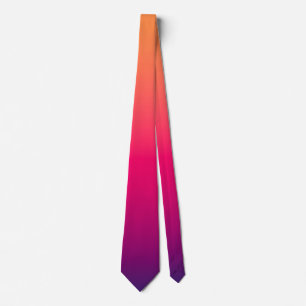 Corbata Color Naranja Rojo Púrpura