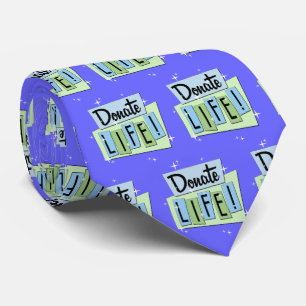 Corbata Color personalizado Retro Donar vida
