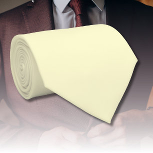 Corbata Color sólido amarillo de mantequilla Clásico Ele
