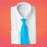Corbata Color sólido azul cielo vivo<br><div class="desc">Color sólido azul cielo vivo</div>