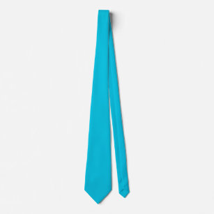 Corbata Color sólido azul hawaiano