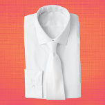 Corbata Color sólido blanco puro<br><div class="desc">Color sólido blanco puro</div>