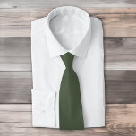 Corbata Color sólido Bosque Moss verde oscuro<br><div class="desc">Color sólido Bosque Moss diseño verde oscuro.</div>