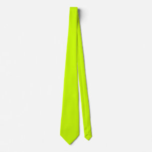 Corbata Color sólido de cal eléctrica