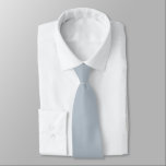 Corbata Color sólido de las iniciales ocultas azul turbio<br><div class="desc">Color sólido de las iniciales ocultas de color azul turbio claro. Para bodas o uso diario, con iniciales prohibidas en la parte posterior que puede personalizar o borrar fácilmente si no es necesario. Puede cambiarse a cualquier color de su elección a través de la opción Personalizar adicional, o por favor...</div>