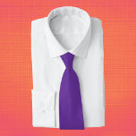Corbata Color sólido del corazón púrpura<br><div class="desc">Color sólido del corazón púrpura</div>