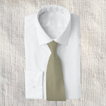 Corbata Color sólido del sabio seco<br><div class="desc">Color sólido del sabio seco</div>