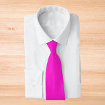 Corbata Color sólido magenta caliente<br><div class="desc">Color sólido magenta caliente</div>