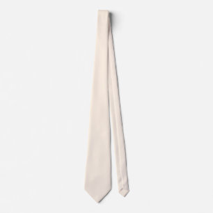 Corbata Color Sólido Navideño Festivo Crema