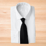 Corbata Color sólido negro<br><div class="desc">Color sólido negro</div>