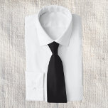 Corbata Color sólido negro de Raisin<br><div class="desc">Color sólido negro de Raisin</div>