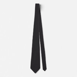 Corbata Color Sólido Negro Pasa