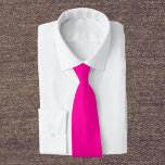 Corbata Color sólido neón rosado<br><div class="desc">Color sólido neón rosado</div>
