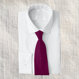 Corbata Color sólido púrpura tirio