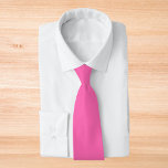 Corbata Color sólido rosa caliente<br><div class="desc">Color sólido rosa caliente</div>