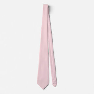 Corbata Color sólido rosa en polvo