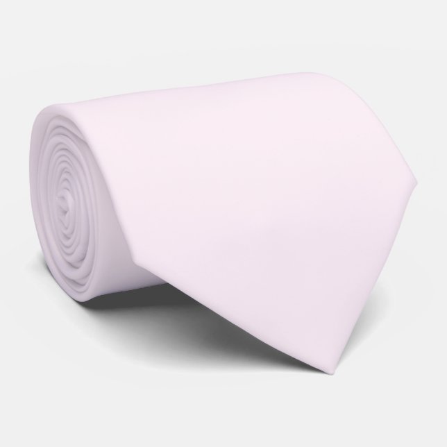 Corbata Color sólido rosa pastel  (Enrollado)