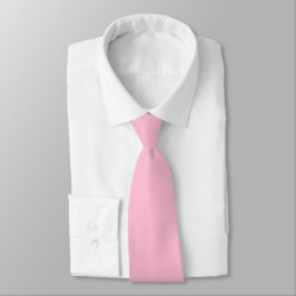 Corbata Color sólido rosa rosa rosa rosa suave color blanc