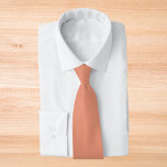 Corbata Color sólido salmón oscuro<br><div class="desc">Color sólido salmón oscuro</div>